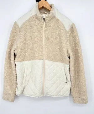Liv Outdoor Womens Small Quilted Fleece Lined Jacket Neutral Outdoor‎ Hiking thumbnail 1