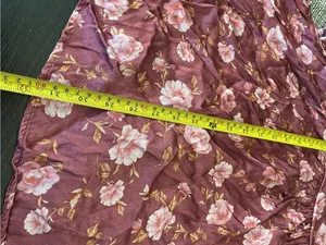 Altar’d State Floral Long Sleeve Mini Dress Mauve Size M thumbnail 11