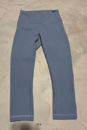 Lululemon Wunder train high rise crop 6 blue thumbnail 1