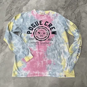 Simply Southern Tie Dye Long‎ Sleeve Tee Size Medium M Pogue Crew thumbnail 1