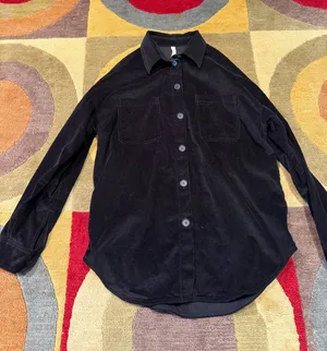 Aritzia The Group Babaton Black Corduroy Shacket Shirt Jacket Size Small thumbnail 1