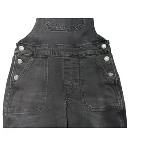 Old Navy O.G. Straight Black Y2K Jean Overalls Size 0 Women's Utility Denim thumbnail 4