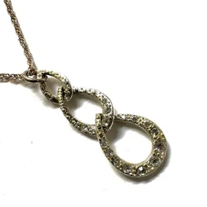 Avon triple teardrop vintage pendant necklace thumbnail 5