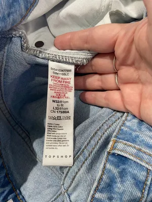 TopShop High Rise Straight Leg Mom Jeans Blue Size 32 Preppy Casual Minimalist thumbnail 4