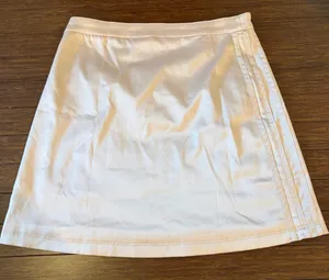 Adidas 2000 Wrap Skirt Light Pink Nude Rhinestone Logo Y2K Classic Preppy Doll thumbnail 6