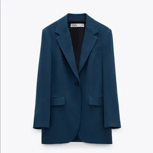 Zara POCKET BLAZER LIMITED EDITION BLUE NEW thumbnail 9