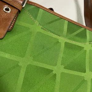 Vintage Y2K Nine & Co. Green Shoulder Bag Vegan Leather Bohemian Boho 2000s thumbnail 6