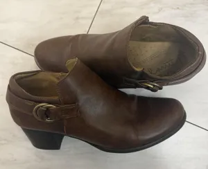Natural Soul Women's Candie Ankle Boots Brown Faux Leather 9.5 M thumbnail 1