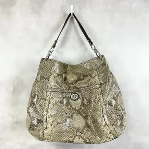 Coach Park Python Hobo Shoulder Bag F24383 Quiet Luxury Statement Elevated‎ Glam thumbnail 2