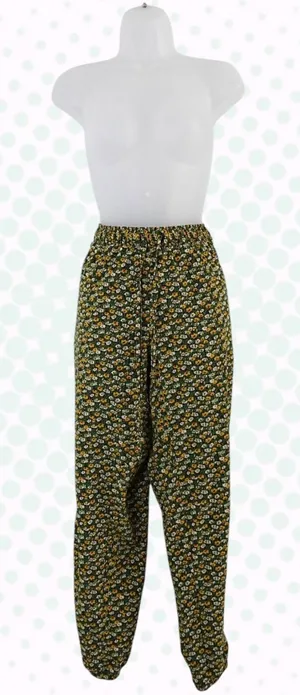 Toad & Co Green Yellow & White Floral Lightweight Travel Jogger Pants Size S thumbnail 1