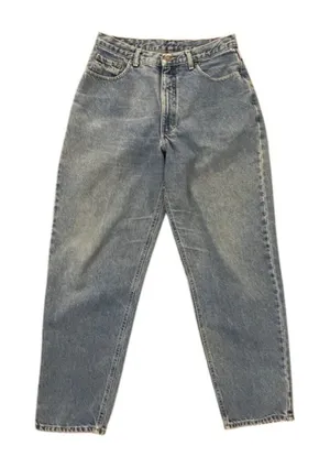 VTG 90s Brittania Jeans Womens 12 Tall High Waist Mom Tapered Blue Denim 31x32 thumbnail 1
