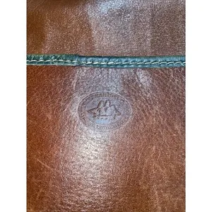Vintage 90's Brahmin Crossbody Flap Top Purse Womens Tri Color‎ Leather Bag thumbnail 3