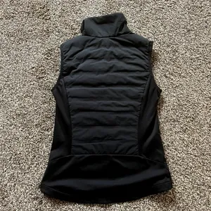 Eddie Bauer Puffer Vest Black 650 Down Insulated Hybrid Womens XS thumbnail 3