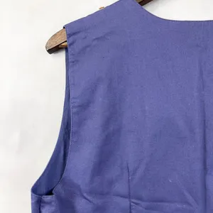 Vtg Willow Ridge Vest Women Medium Purple Embroidered Beaded Cotton Boho‎ Indie thumbnail 5