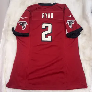 Atlanta Falcons Matt Ryan #2 Super Bowl LI NFL Football Nike Red Jersey Sz Large thumbnail 14