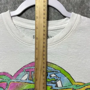 Rolling Stones Some Girls Graphic‎ T-Shirt White Neon Tongue Cropped M 2023 thumbnail 3