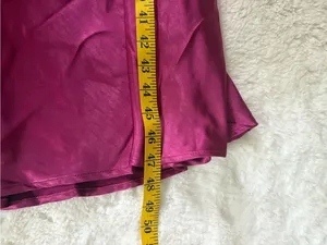 Lulus Incredible Love Magenta Satin Cowl Back Midi Slip Dress Size XL Cocktail thumbnail 8