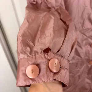 The Totes Coat vintage dusty rose nylon long coat thumbnail 3