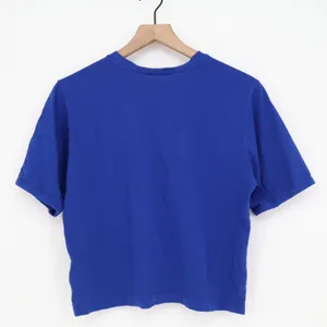 Adidas T-Shirt Womens Small Graphic Logo Blue Boxy Cropped Excellent thumbnail 3