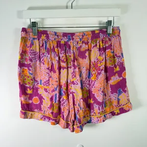 Roller Rabbit Floral Bunny Pajama Set Long Sleeve Shorts READ Womens Medium thumbnail 12