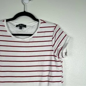 Lulus Short Sleeve Striped Tee Shirt Dress Sz S‎ thumbnail 3