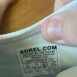 Women's‎ Sorel Ona White Beige Chunky Sneakers Size 9.5 NL4855-125 thumbnail 6