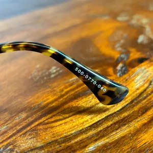 LODI Aviator Sunglasses‎ Gold Tone Green Lens Tortoise Temple 5000770040 thumbnail 4