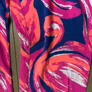 Lilly Pulitzer Georgia May Palazzo Pants Bomber Blue Plume Bloom thumbnail 5