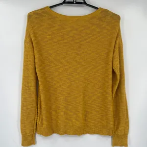 Mossimo Cable Knit Womens Sweater Sz XXL Mustard Boho Rustic Cottage Lagenlook thumbnail 7