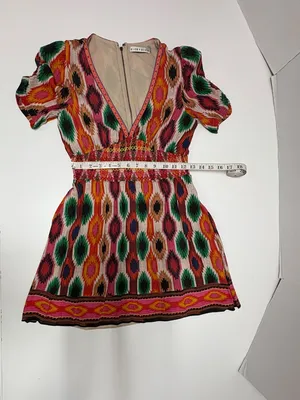 Alice & Olivia Tatiana Printed Multicolor Mini Dress -‎ Size 4. thumbnail 10