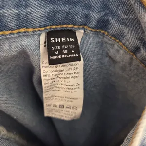 SheIn Denim Maxi Skirt Offset Buttons Medium Wash Casual Modest Clean Girl Country M thumbnail 8