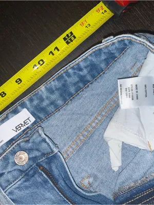 Vervet High Rise Distressed Straight Leg Jeans Light Wash Raw Hem Women's Denim thumbnail 5
