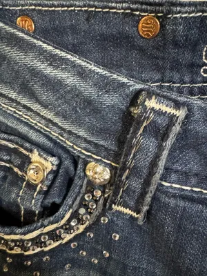 Miss Me JE5453B7R Bootcut Rhinestone Sequin Pocket Jeans thumbnail 12