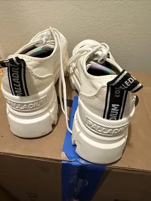 Palladium Revolt White Platform Low-Top Sneakers thumbnail 4