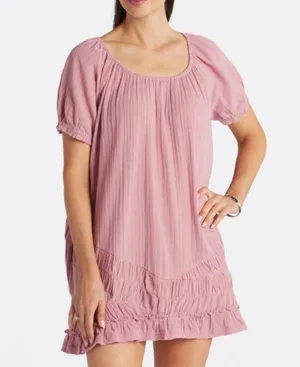 NWT FREE PEOPLE ENDLESS SUMMER SO SCENIC MINI DRESS Mauve Zephyr thumbnail 7