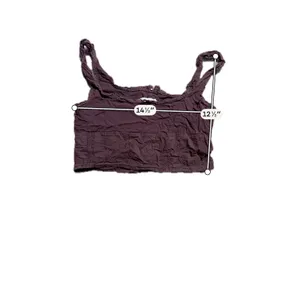 LA Hearts Brown Eyelet‎ Corset Crop Top Hook and Eye XS thumbnail 6