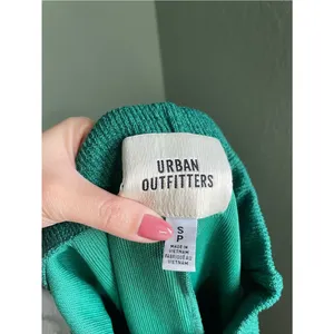 Urban Outfitters Farrah Knit Kick Flare Pant Size Small Green Bootcut Pull On thumbnail 6