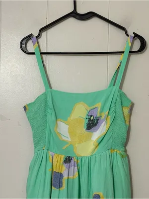 Corey Lynn Calter Sketchbook Floral Midi Dress SP Anthropologie Green Boho thumbnail 4