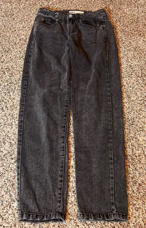 Garage Black Acid Wash High Waisted Mom Jeans Size‎ 0 Denim Pants thumbnail 1