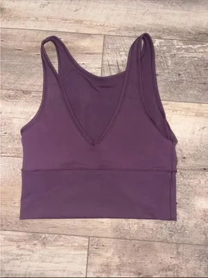 NWOT Lululemon Power Pivot Tank *Everlux in Grape Thistle Size 8 thumbnail 7