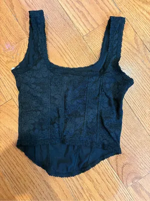 Victoria’s Secret PINK Black Lace Bralette/Brassiere NWT Size Small thumbnail 2