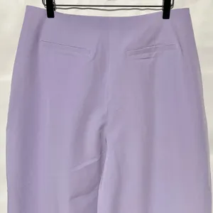 New Kathy Ireland Pleated Wide Leg Trousers Pants Wisteria Purple Size 12 thumbnail 13