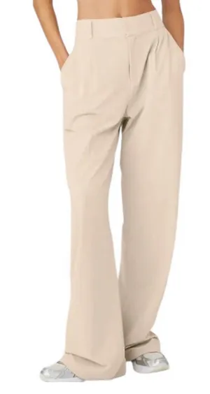 Alo Yoga High-Waist Dreamscape Trouser (Short) Macadamia XXS thumbnail 1