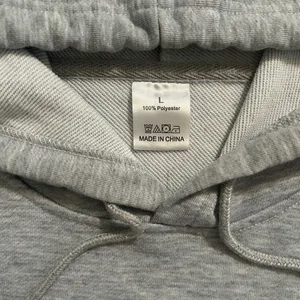 Graphic Gray Hoodie with Purple Print medium thumbnail 4
