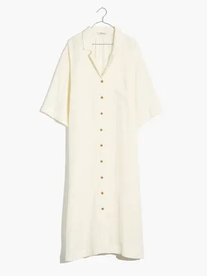 Madewell Lightestspun Cover-Up Maxi Shirtdress Lighthouse Small thumbnail 4