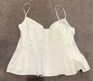 ZARA Top Tank White thumbnail 1