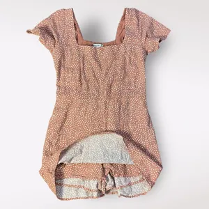 Abercrombie & Fitch‎ Linen Polka Dot Romper Womens Size XS Pink White thumbnail 7