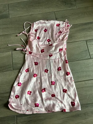 White Fox Boutique Camilla Mini Dress with Red Floral thumbnail 4