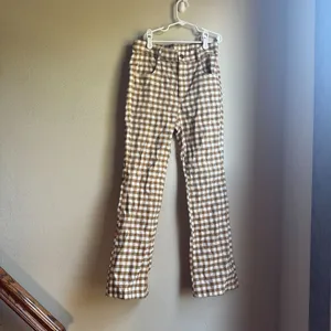 Hayden Button Closure Stretch Checkered Pants thumbnail 2