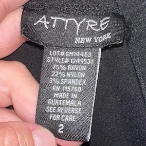 Attyre Black Bermuda Shorts Women's Size 2‎ Pull-On Stretch Flat Front Casual thumbnail 4
